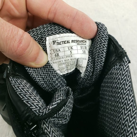 Belleville Tactical Research Chrome TR998Z Waterproof Side Zip Boots Mens Sz 6 R - Picture 9 of 9